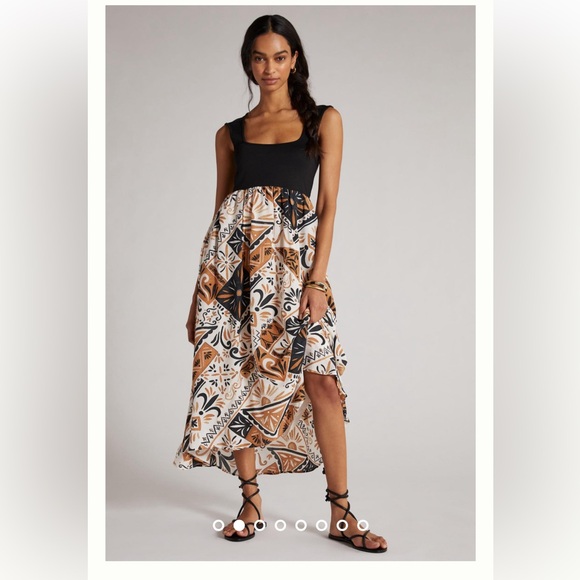 Anthropologie Dresses & Skirts - Anthropologie Sleeveless Printed Twofer Maxi Dress